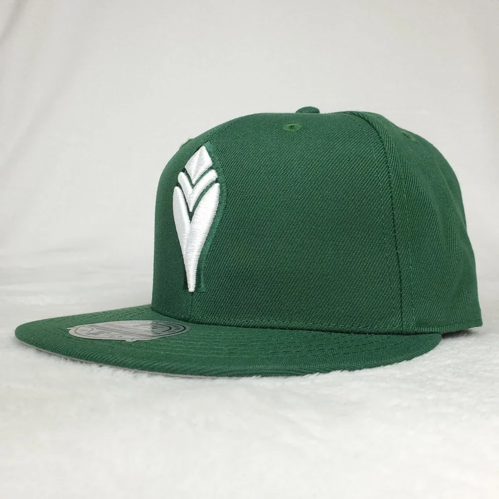 Atlanta Braves Mitchell & Ness MLB Fitted 7 3/8 Flatbill Cap Hat Green NWT‎